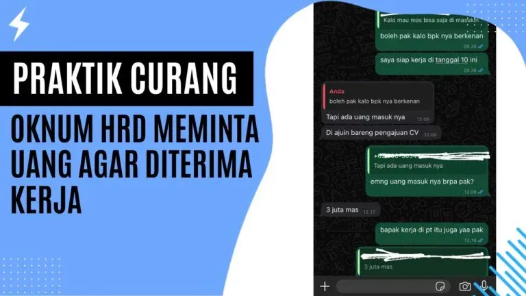 Praktik Curang Oknum HRD Meminta Uang agar Diterima Kerja