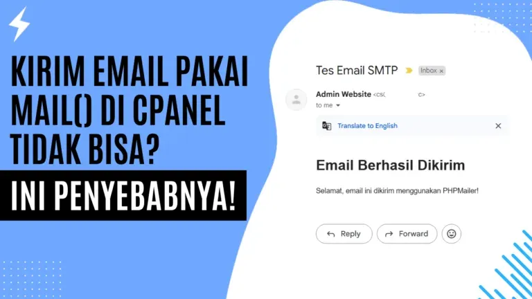 Kirim Email Pakai Mail() di CPanel Tidak Bisa Ini Penyebabnya!