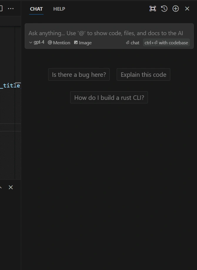 cursor.sh chat