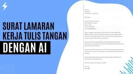 Surat Lamaran Kerja Tulis Tangan dengan AI